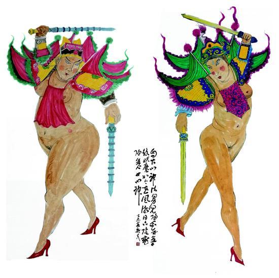 作者 倔夫 张 作品名 Door-God 中国