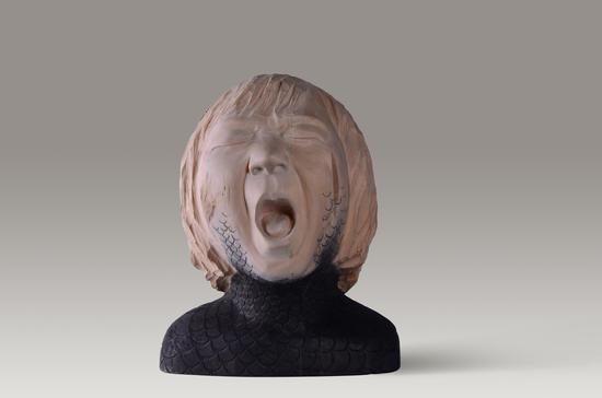 梦醒时分,2014,椴木,42×35×28