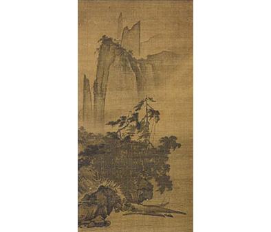 (传)马远 南宋《风雨山水图》 绢本 静嘉堂文库美术馆藏