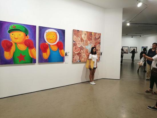 “融——当代油画语言研究展”展览现场