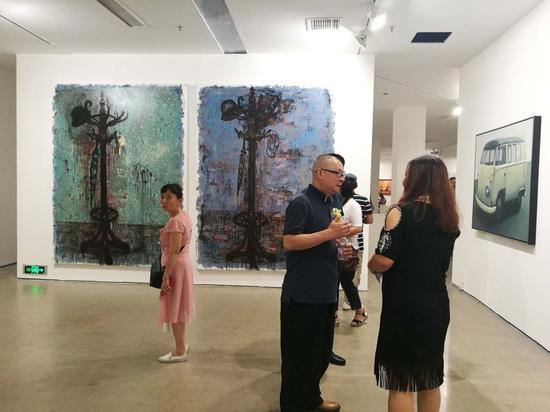 “融——当代油画语言研究展”展览现场