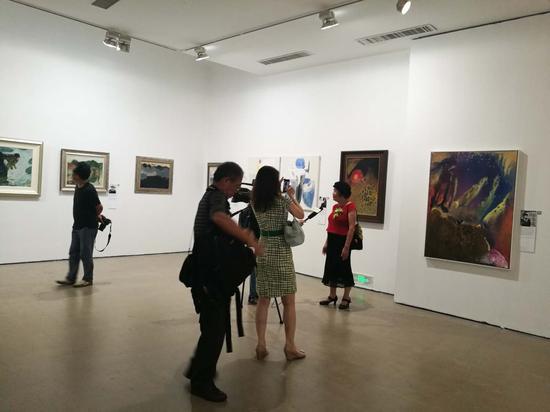 “融——当代油画语言研究展”展览现场