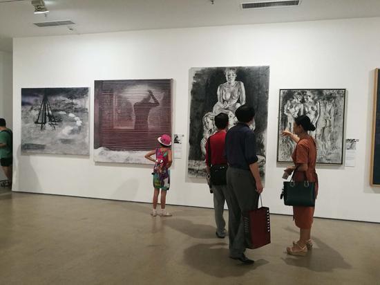 “融——当代油画语言研究展”展览现场