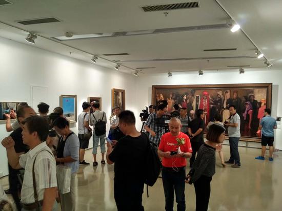 “融——当代油画语言研究展”展览现场
