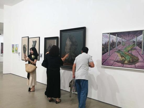 “融——当代油画语言研究展”展览现场