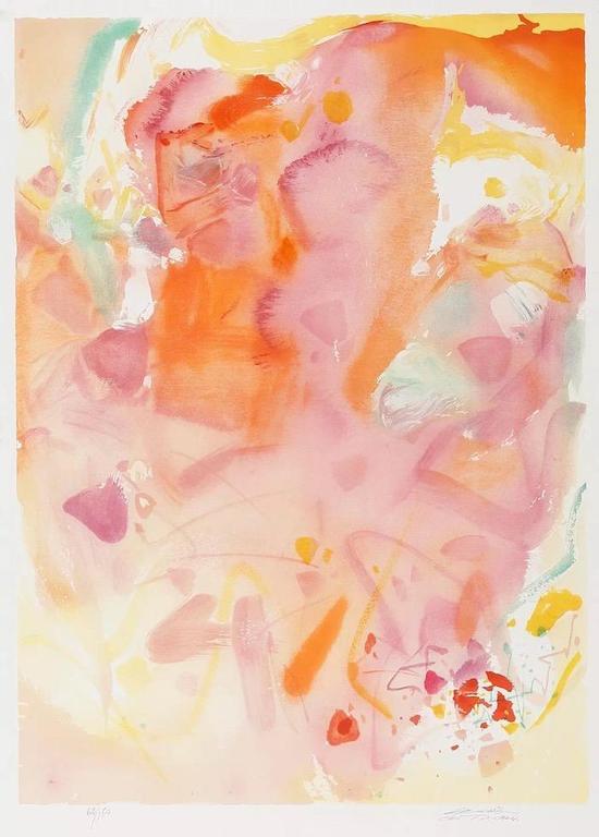 西泠网拍八月夏季大拍 朱德群(1920-2014)欢乐时光 纸本石版画