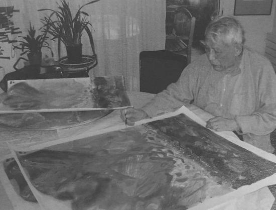 西泠网拍八月夏季大拍 朱德群(1920-2014)金秋 纸本石版画