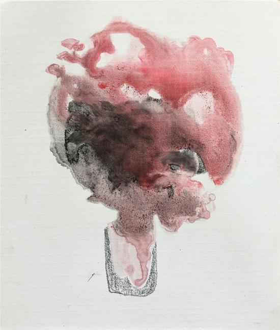 常腾飞、《Diary》、11x14(cm)、纸本,综合材料、2016-2017 (3)