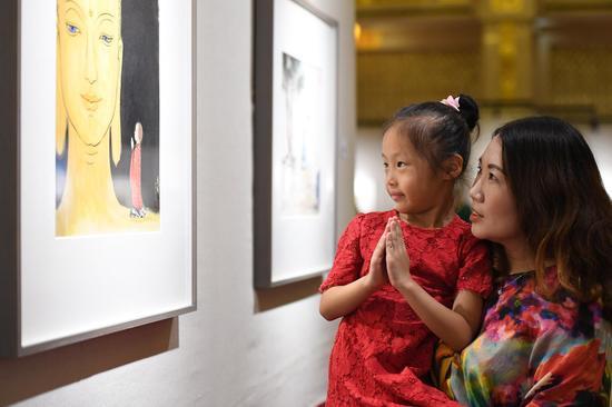 上海画展现场