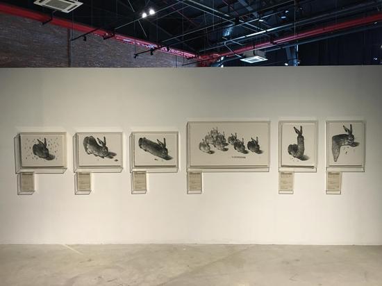 仇贝,《丢勒兔的成长“报告”》, 2017年