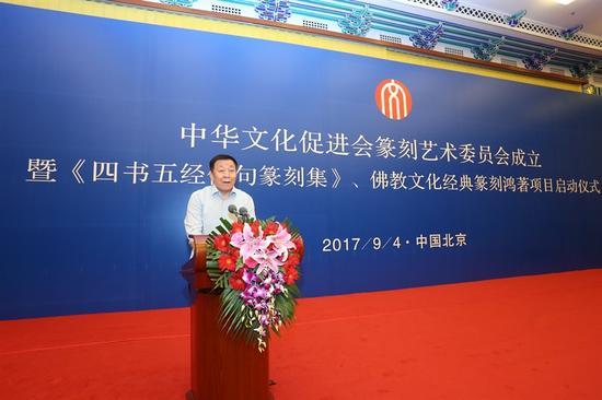 中国民间组织国际交流促进会副会长、文促会主席王石