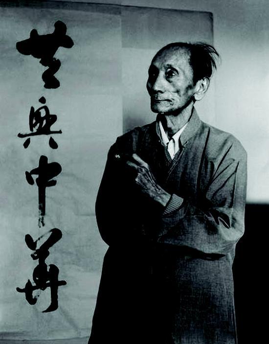 80年代的蒋兆和(邓伟 摄)