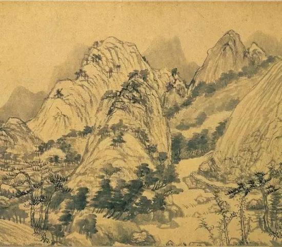 黄公望《富春山居图·无用师卷》(局部),元代