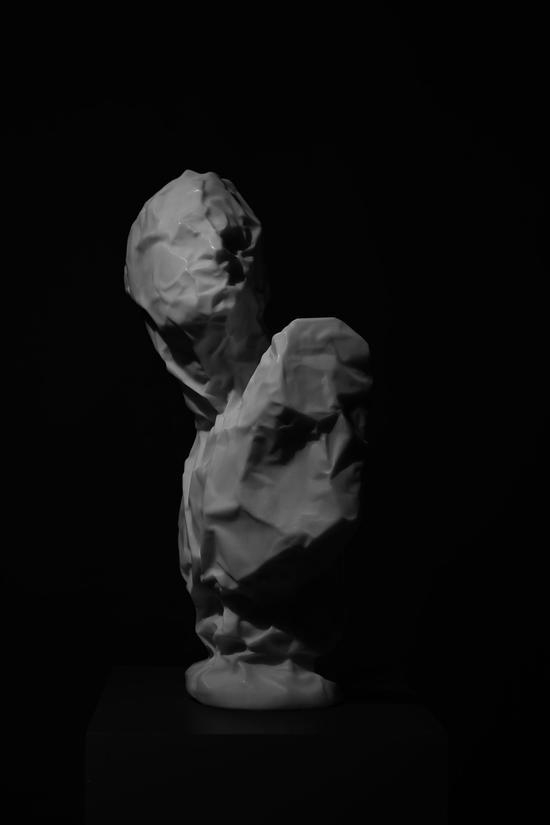 《大斗士》汉白玉,高:73cm,2017年