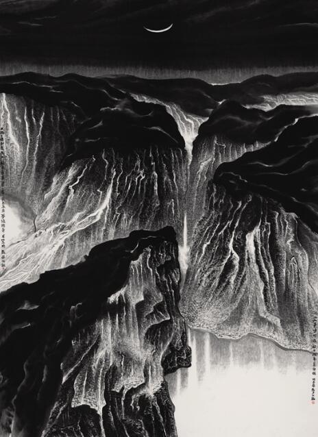 江山入梦峥嵘色157cm×215cm 2013年