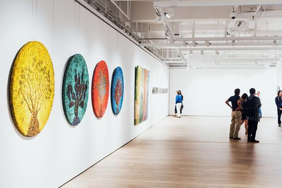 “曾英栋——共时2017个展”展览现场