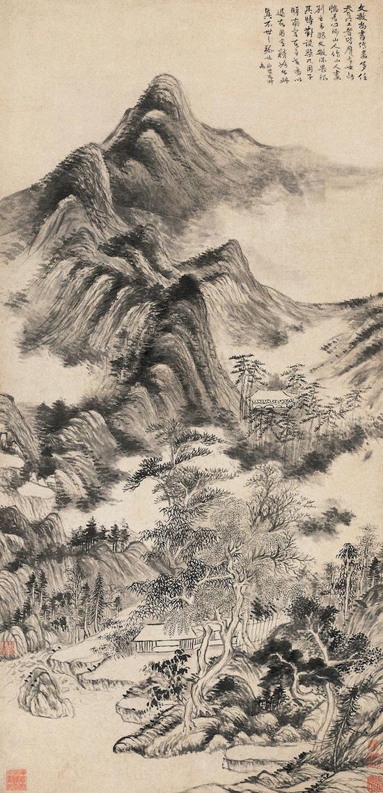 《空山梵宇》,董其昌