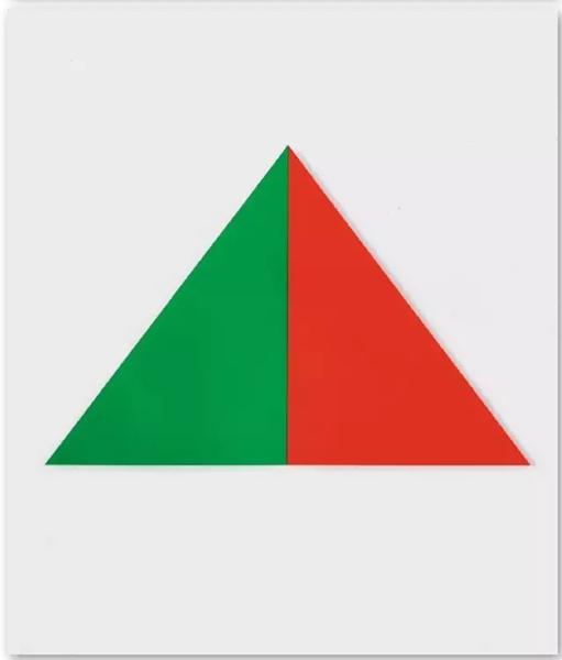 《绿橙》(Green Orange),1970年,177.8*271.8cm,2节连接面板,布面油画