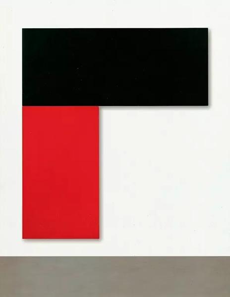 《查塔姆10号:黑红》,1971年,274.3*243.2cm,2节连接面板,布面丙烯