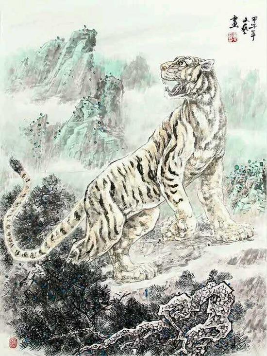 宋文艺《虎》