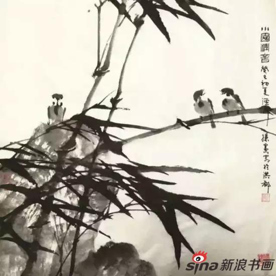 著名画家孙宪花鸟作品