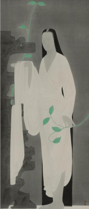 魏治明 探春系列之三 40×112cm 绢本设色 2017年