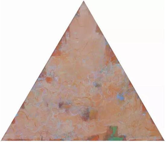 王远《万牲园》布上油画 等边三角形