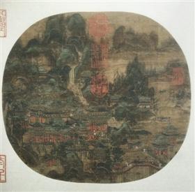 图3 李思训(传)《九成宫避暑图》,北京故宫博物院藏