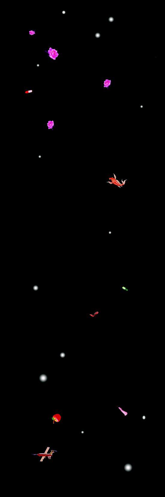 《满天星》180x60cm 布上油画 1998年 江衡