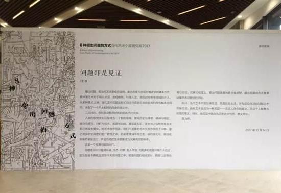 策展人王林撰写的展览前言