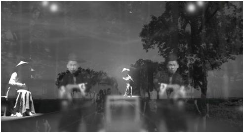芦幽优&芦雅兰Yoyo LU & Katarzyna Matuszczyk-LU,对话-忘记艺术 Dialogue-Forget about art,2017,影像视频Video,时长:6’00”& 6’00”,版数Edition:1/8