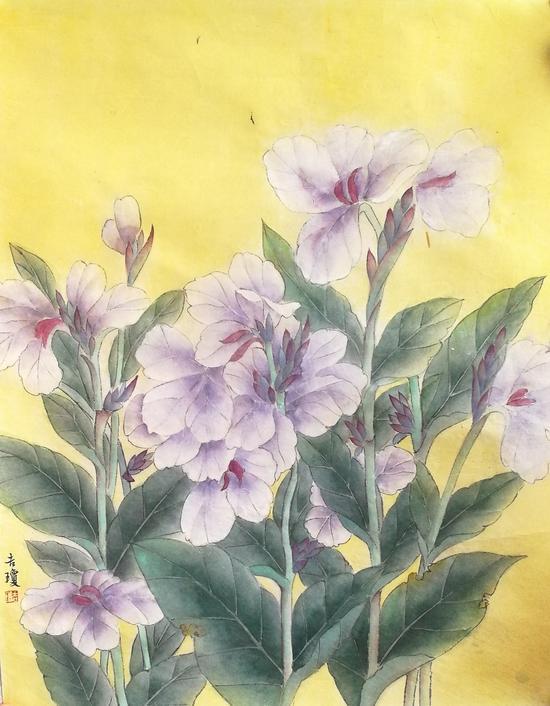 顾杰(吉琼) 花鸟画