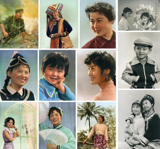 昆明春城照相馆等,肖像,尺寸不等,银盐纸基,1980s