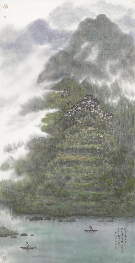李翔 尽日高杆共往还 2016年 69.4×136.1cm