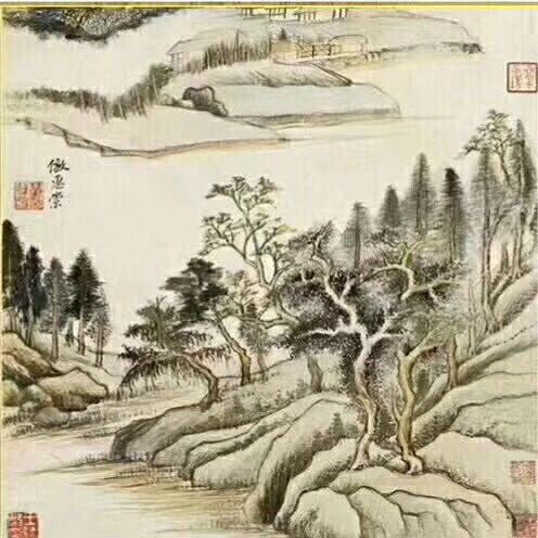 明·董其昌 山水图·江山