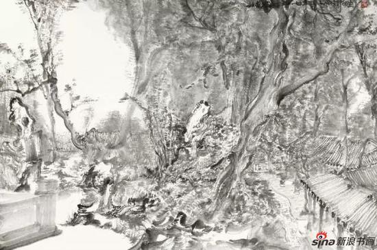 苏州写生之一 90×60cm 纸本水墨 2014