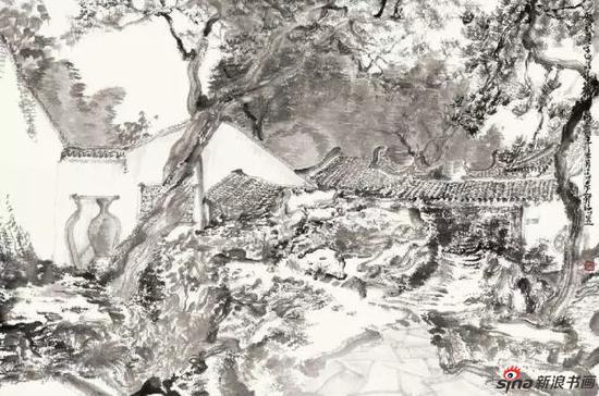 苏州写生之二 90×60cm 纸本水墨 2014
