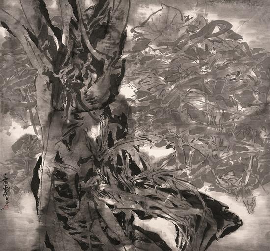 澜沧江畔之四 198x200cm 2003年 姚舜熙
