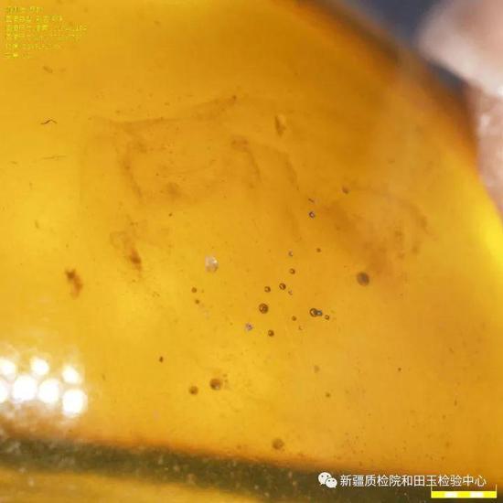 (上图)有许多小的气泡呈飘纱状,稍大一些的气泡里还套着更小的气泡,是不是很有意思?