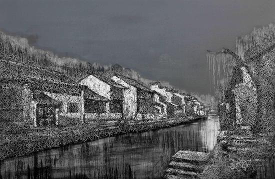 江南-切片系列-142 80x120cm 布面油画 2017