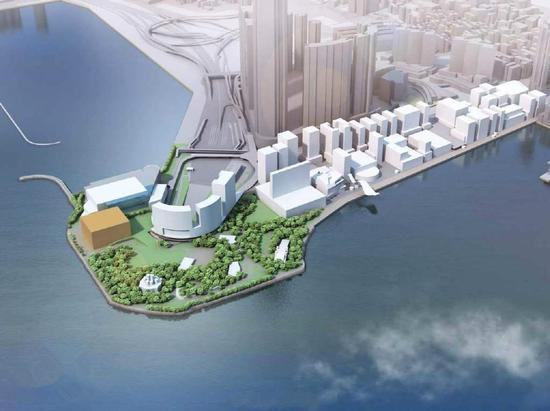 香港故宫文化博物馆将于2022年落成,图为其设计概念(图源:港媒)