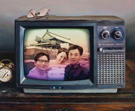 中国记忆-只生一个好 布面油画 150x180cm 2010年 (入编《20世纪中国当代艺术》吕澎/著