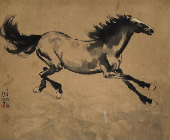 徐悲鸿《奔马》 51×62cm 约 2.8 平尺