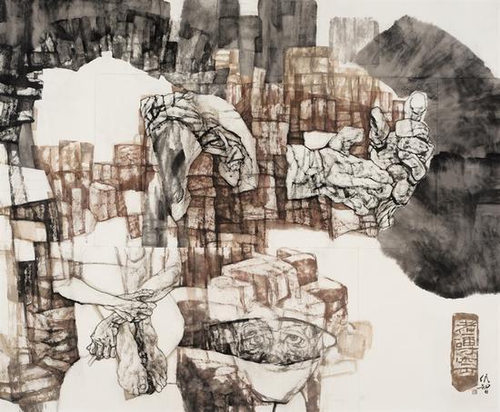 仇智《老砖窑》173cm×204cm 2018年