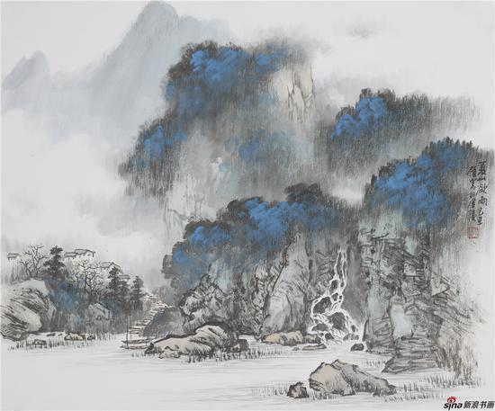 夏山欲雨 318×46