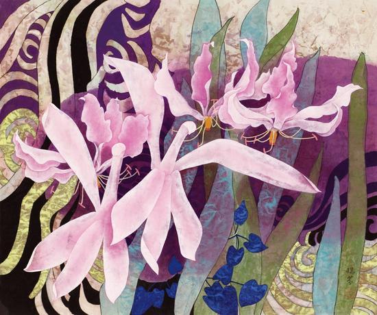 杨瑞芬 丽人 70x84cm 1998年
