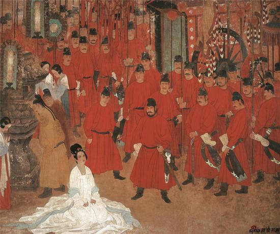 《魂系马嵬》195x165(CM),纸本,1989年 (与何家英合作),获“七届全国美展”银奖、新人奖