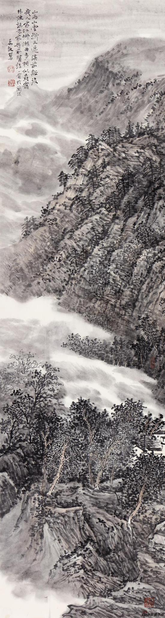 山雨山云断又遮 180cm×48cm 2018