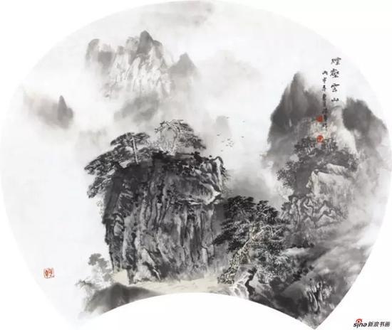 烟壑云山 扇形 2016年