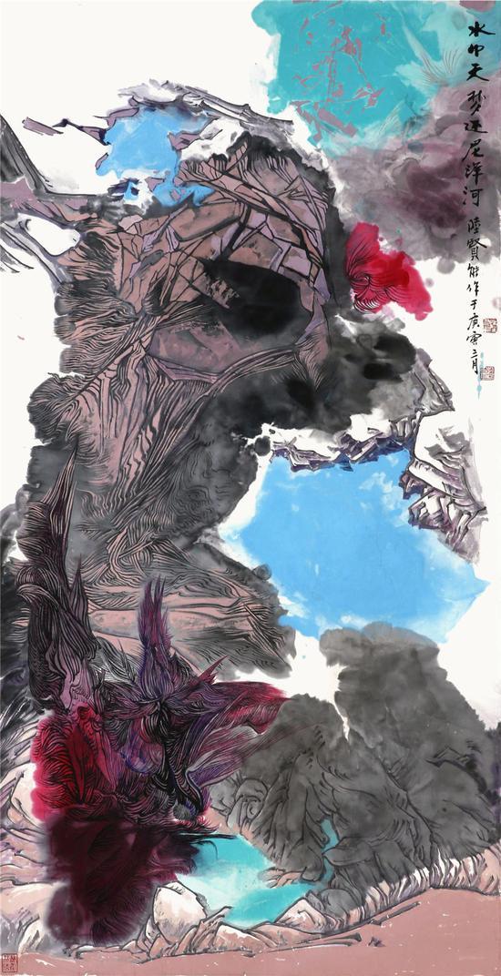 陆沉,梦还尼洋曲(河)之四 138_69cm 2010年-